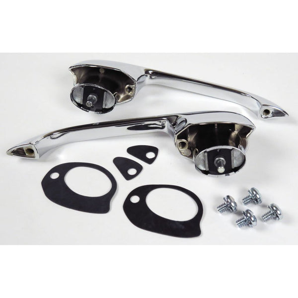 1956-1957 Chevy 4 Door Hardtop Exterior Door Handle Pair.