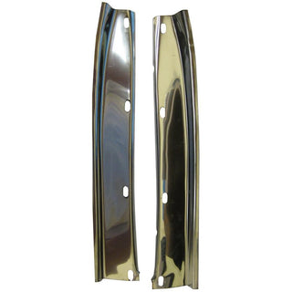 1955-1957 Chevy Bel Air Pillar Weather Strip Channel, Pair, Convertible - Classic 2 Current Fabrication