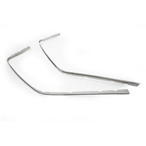 1965-1966 FORD MUSTANG ROOFRAIL TRIM MOULING STAINLESS STEEL ( DOOR SASH ESCUTCHEON ) PAIR.
