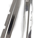 1965-1966 FORD MUSTANG ROOFRAIL TRIM MOULING STAINLESS STEEL ( DOOR SASH ESCUTCHEON ) PAIR - Classic 2 Current Fabrication