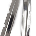 1965-1966 FORD MUSTANG ROOFRAIL TRIM MOULING STAINLESS STEEL ( DOOR SASH ESCUTCHEON ) PAIR.