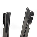 1965-1966 FORD MUSTANG ROOFRAIL TRIM MOULING STAINLESS STEEL ( DOOR SASH ESCUTCHEON ) PAIR.