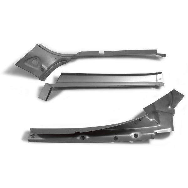 1970-1981 Chevy Camaro A PILLAR 3 PCS REPAIR KIT LH.