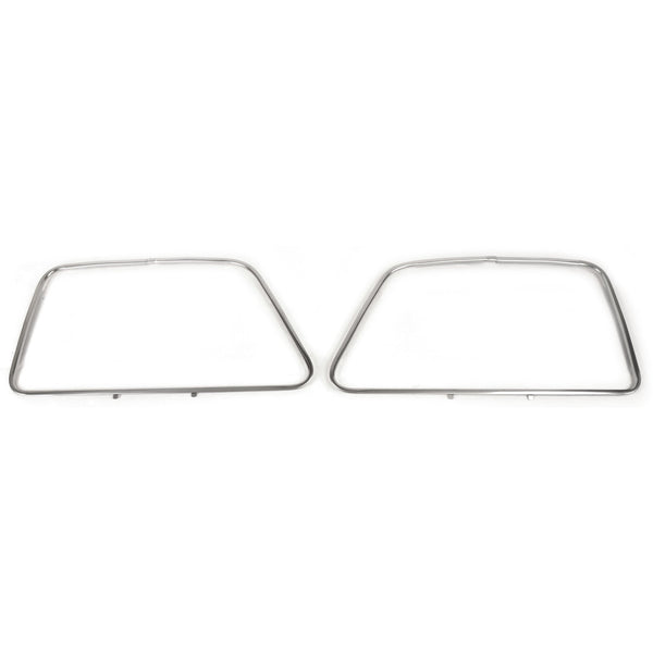 1947-1954 Chevy C10 Pickup DOOR WINDOW FRAME PAIR STAINLESS CHROME - Classic 2 Current Fabrication
