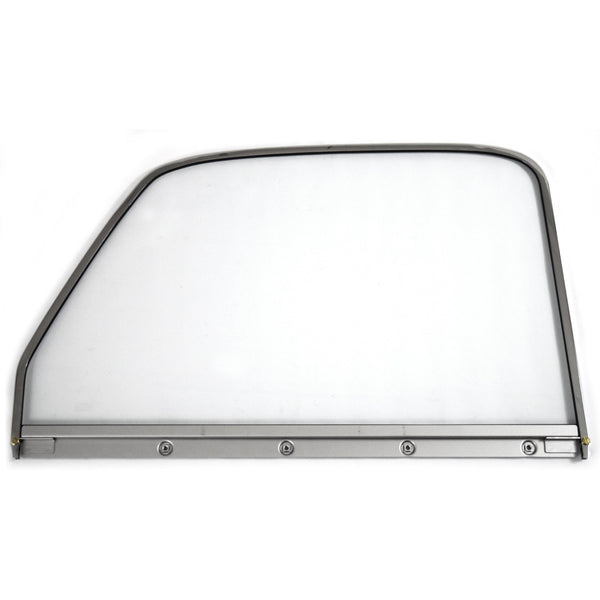 1947-1950 Chevy C10 Pickup Door Window Frame (Chrome) RH W/Clear Glass.