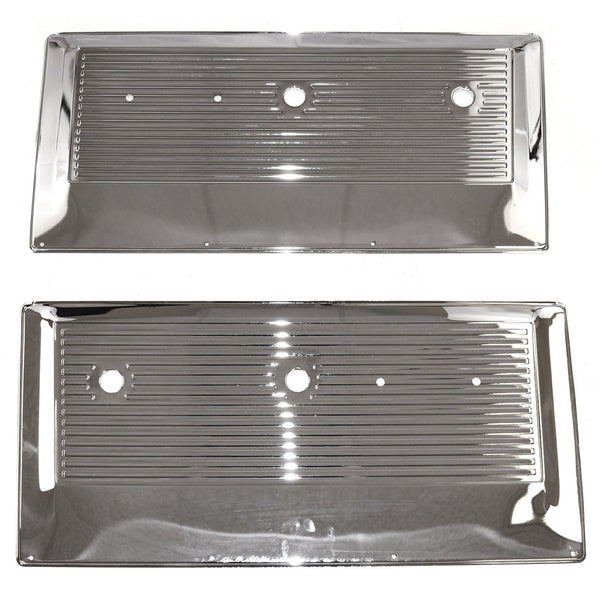 1967-1972 Chevy C10 Pickup DOOR PANEL (PAIR) CHROME.