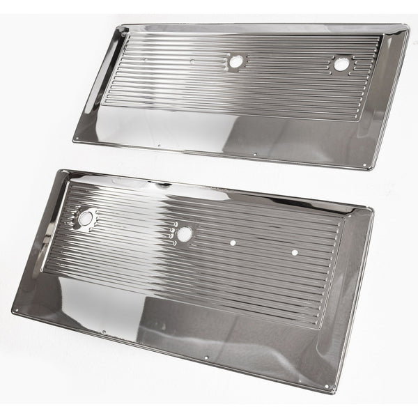 1967-1972 Chevy C10 Pickup DOOR PANEL (PAIR) CHROME.