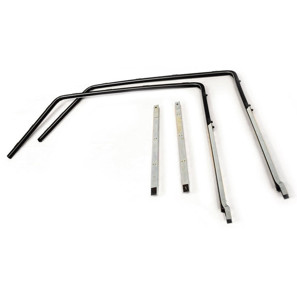 1955-1957 Chevy Bel Air/150/210 4 DOOR SEDAN DOOR GLASS RUNNER REAR PAIR.