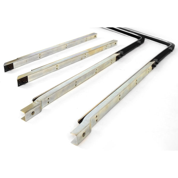 1955-1957 Chevy Bel Air/150/210 4 DOOR SEDAN DOOR GLASS RUNNER REAR PAIR.