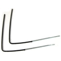 1955-1957 Chevy Bel Air 2 Door Sedan Door Glass Runner Pair.