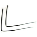 1955-1957 Chevy One-Fifty Series 2 Door Sedan Door Glass Runner Pair.
