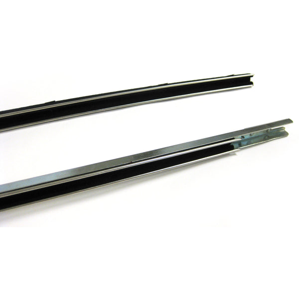 1955-1957 Chevy Bel Air 2 Door Sedan Door Glass Runner Pair.