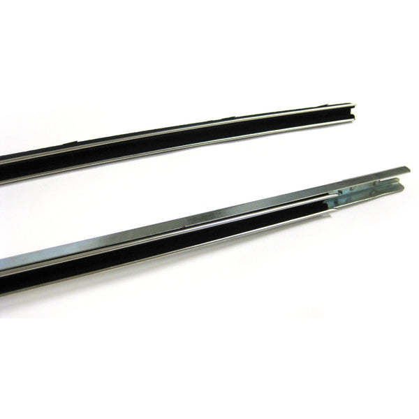 1955-1957 Chevy One-Fifty Series 2 Door Sedan Door Glass Runner Pair.