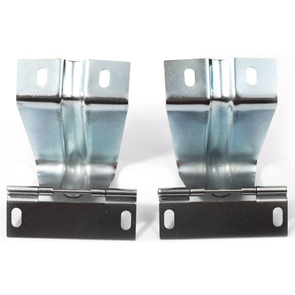 1967-1970 FORD MUSTANG FASTBACK TRAP DOOR BEHIND REAR SEAT HINGE (PAIR).