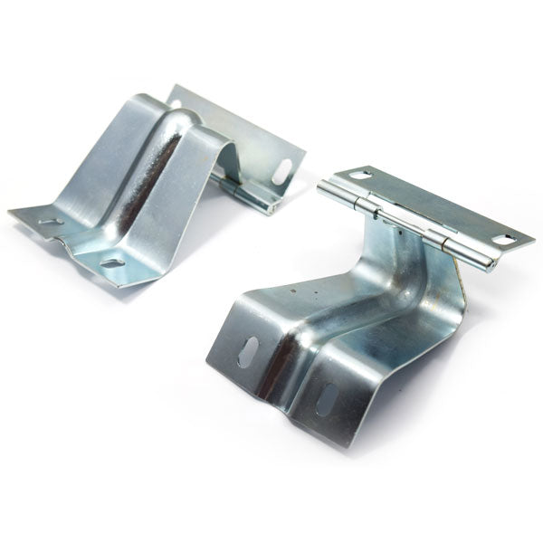 1967-1970 FORD MUSTANG FASTBACK TRAP DOOR BEHIND REAR SEAT HINGE (PAIR).