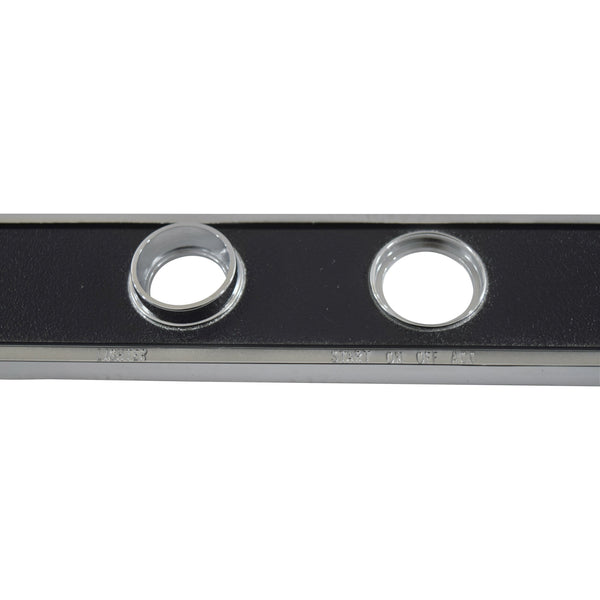 1967 Chevy El Camino SS-396 Upper Dash Strip Black Finish w/o A/C.