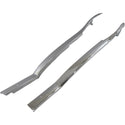 1955-1957 Chevy Bel Air Hardtop Rear Upper Inner Quarter Panel Molding Pair Chrome.