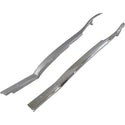 1955-1957 Chevy Two-Ten Series Hardtop Rear Upper Inner Quarter Panel Molding Pair Chrome.