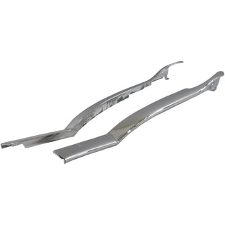 1955-1957 Chevy Bel Air Hardtop Rear Upper Inner Quarter Panel Molding Pair Chrome.