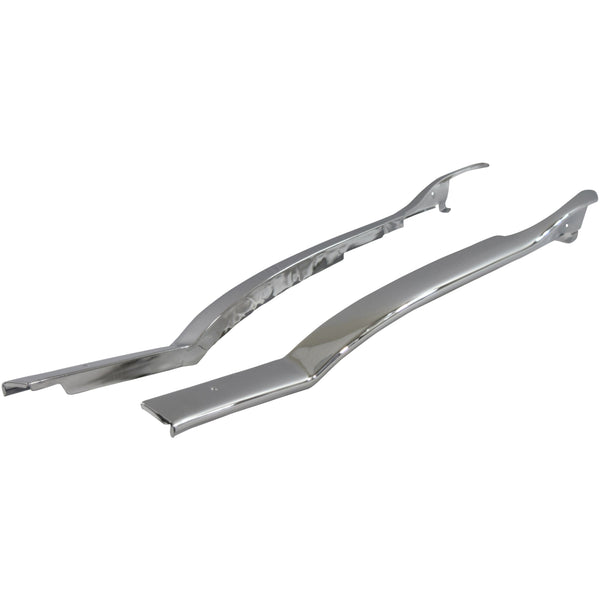 1955-1957 Chevy Bel Air Hardtop Rear Upper Inner Quarter Panel Molding Pair Chrome.