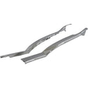 1955-1957 Chevy One-Fifty Series Hardtop Rear Upper Inner Quarter Panel Molding Pair Chrome.