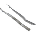 1955-1957 Chevy One-Fifty Series Hardtop Rear Upper Inner Quarter Panel Molding Pair Chrome.