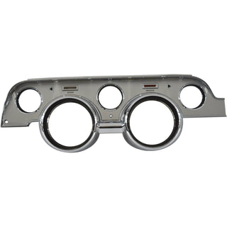 1967-1968 Ford Mustang Instrument Bezel Brushed Aluminum Deluxe - Classic 2 Current Fabrication