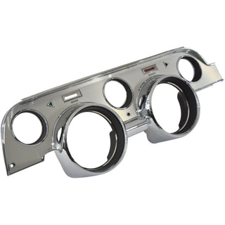 1967-1968 Ford Mustang Instrument Bezel Brushed Aluminum Deluxe.
