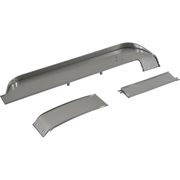 1967-1968 Ford Mustang Dash Panel Trim Set, 3 Piece, w/Aluminum Inserts - Classic 2 Current Fabrication
