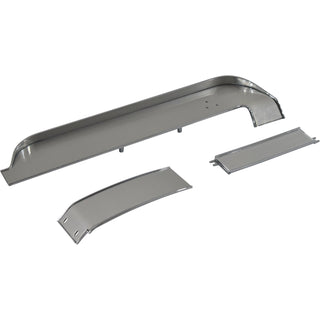 1967-1968 Ford Mustang Dash Panel Trim Set, 3 Piece, w/Aluminum Inserts.