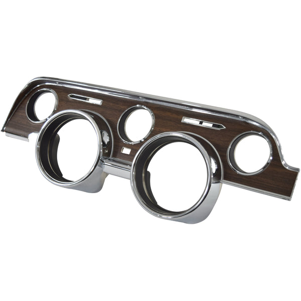 1968 Ford Mustang Instrument Bezel, Woodgrain.