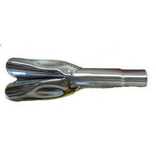 1967-1969 Ford Mustang Exhaust Tip, w/Rolled Tips Original Finish - Classic 2 Current Fabrication