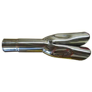 1967-1969 Ford Mustang Exhaust Tip, w/Rolled Tips Chrome.