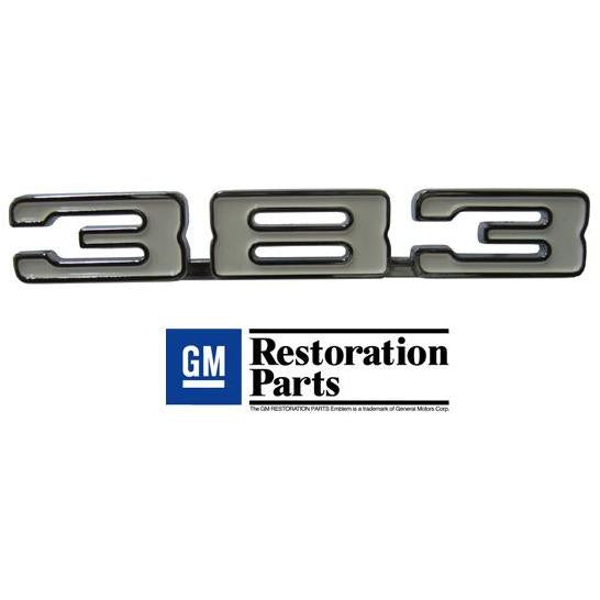 1968 Chevy Camaro Fender Emblem 383 Emblem.
