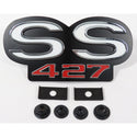 1967-1968 Chevy Camaro SS 427 Grille Emblem, For RS And Standard Grille.