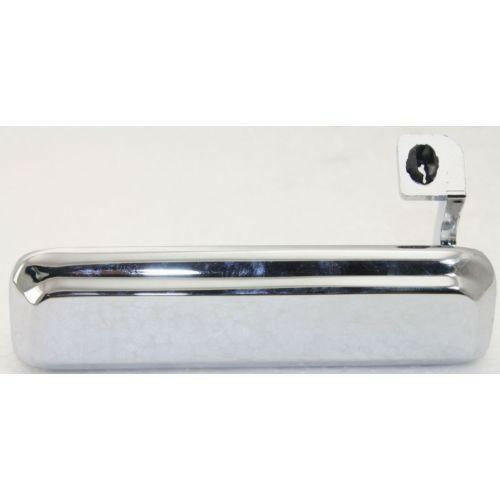 1983-1992 Ford Ranger Front Door Handle LH, Outside, Zinc Chrome, w/o Keyhole, Metal.