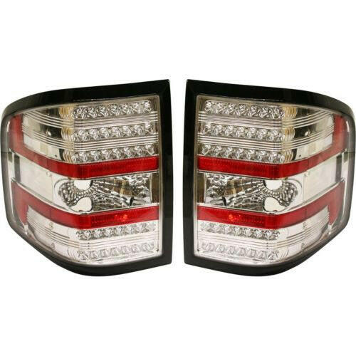 2004-2008 Ford F-150 Clear Tail Lamp, Lens And Housing, Led, Flareside.