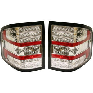 2004-2008 Ford F-150 Clear Tail Lamp, Lens And Housing, Led, Flareside.