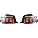 2005-2006 Ford Mustang Clear Tail Lamp, Assembly, Led, Chrome.