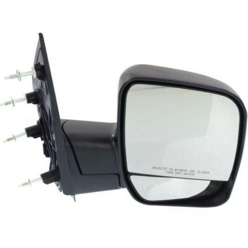 2003-2004 Ford Econoline Van Mirror RH, Manual Folding, Black, Glass-cnvx.