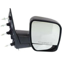 2003-2004 Ford Econoline Van Mirror RH, Manual Folding, Black, Glass-cnvx.