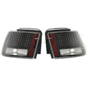 1999-2004 Ford Mustang Clear Tail Lamp, Lens And Housing, Led, Carbon Fiber.