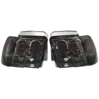 1999-2004 Ford Mustang Tail Lamp, Smoke Lens, Altezza Style, One Set.