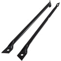 1967-1969 Chevy Camaro Front Fender Brace Pair Black EDP.