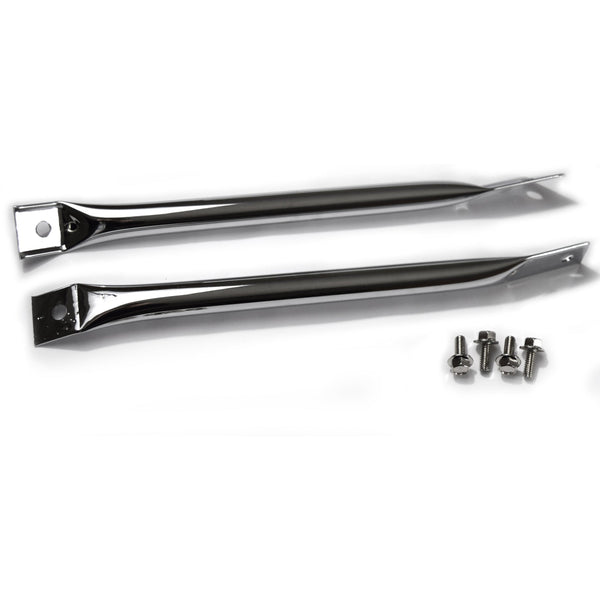 1970-1981 Chevy Camaro Front Fender Brace Pair Chrome.