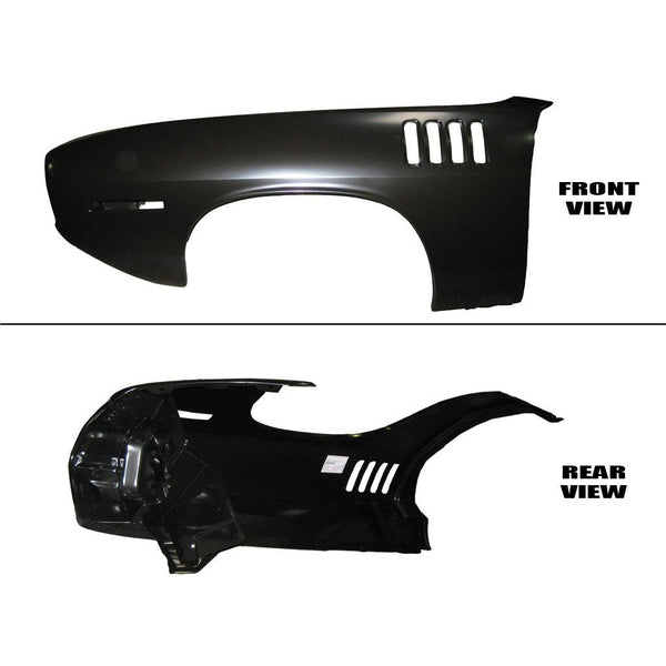 1971 Plymouth Barracuda Front Fender w/Louver Holes LH.