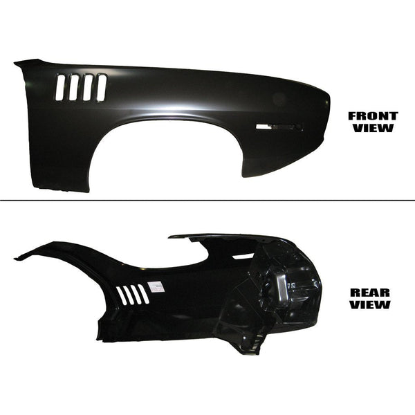 1971 Plymouth Barracuda Front Fender w/Louver Holes RH.