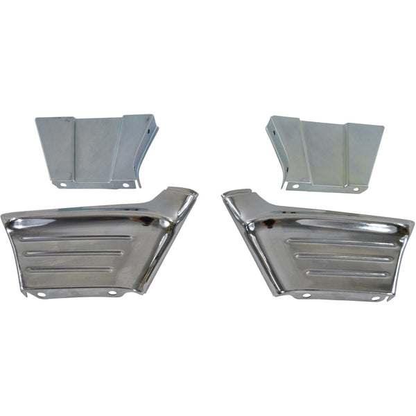 1956 Chevy Two-Ten Series Fender Extension w/Brackets Pair.