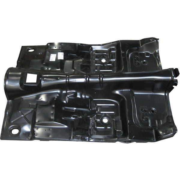 1975-1981 Chevy Camaro Floor Pan Assembly Manual Trans With Braces and Torque Box With Transmission Hump.
