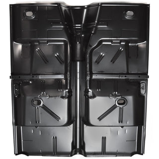 1962-1967 Chevy Nova Floor Pan Assembly OE Type W/O Trans Hole W/ Bucket Seat Mounting Brackets.
